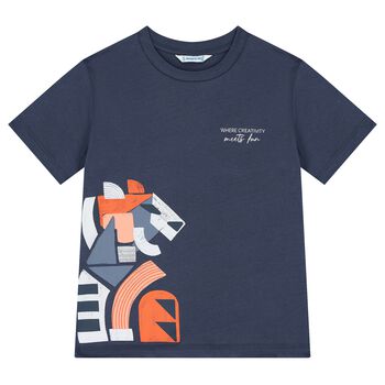 Boys Navy Blue T-Shirt