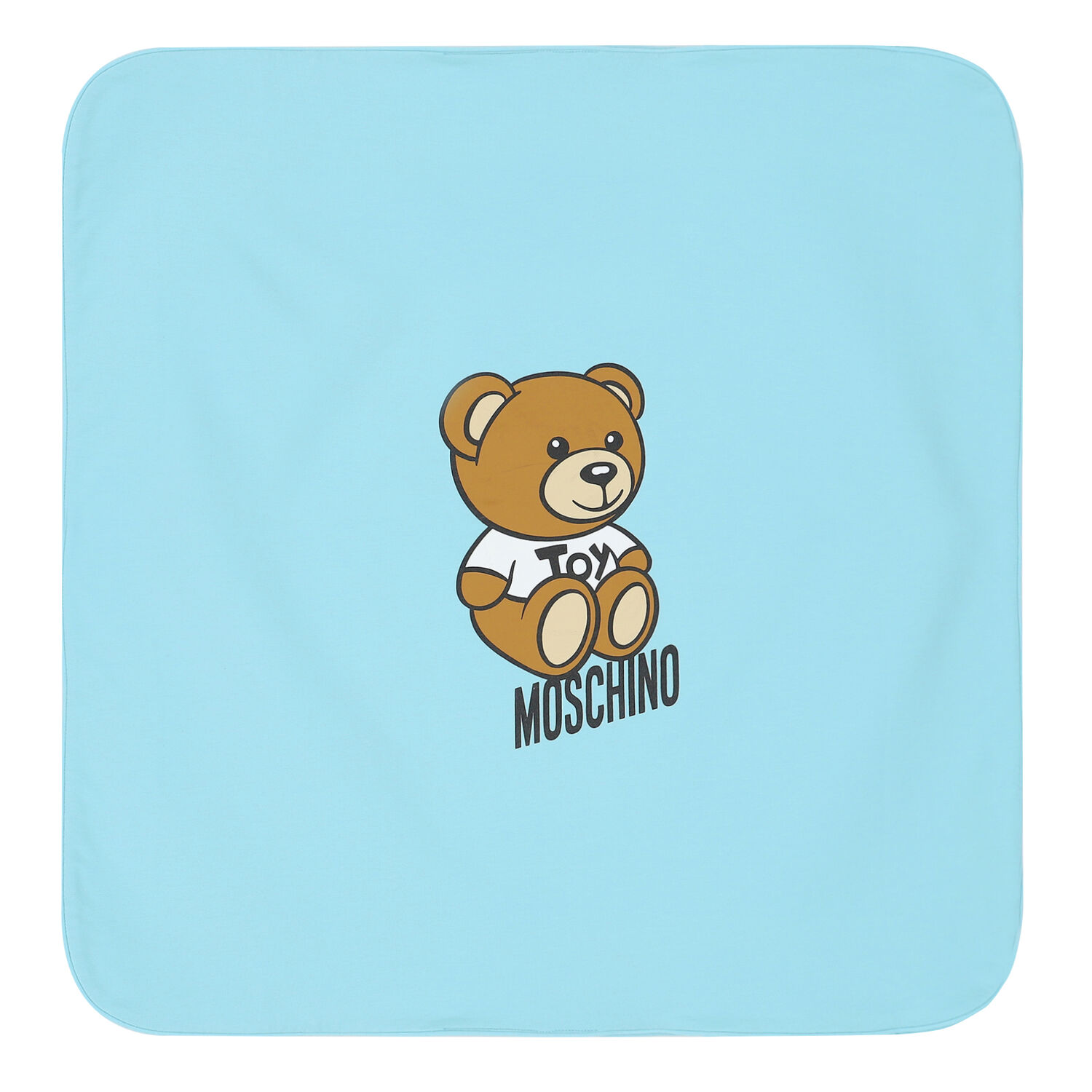 Blue Teddy Bear Logo Baby Blanket, 1, hi-res