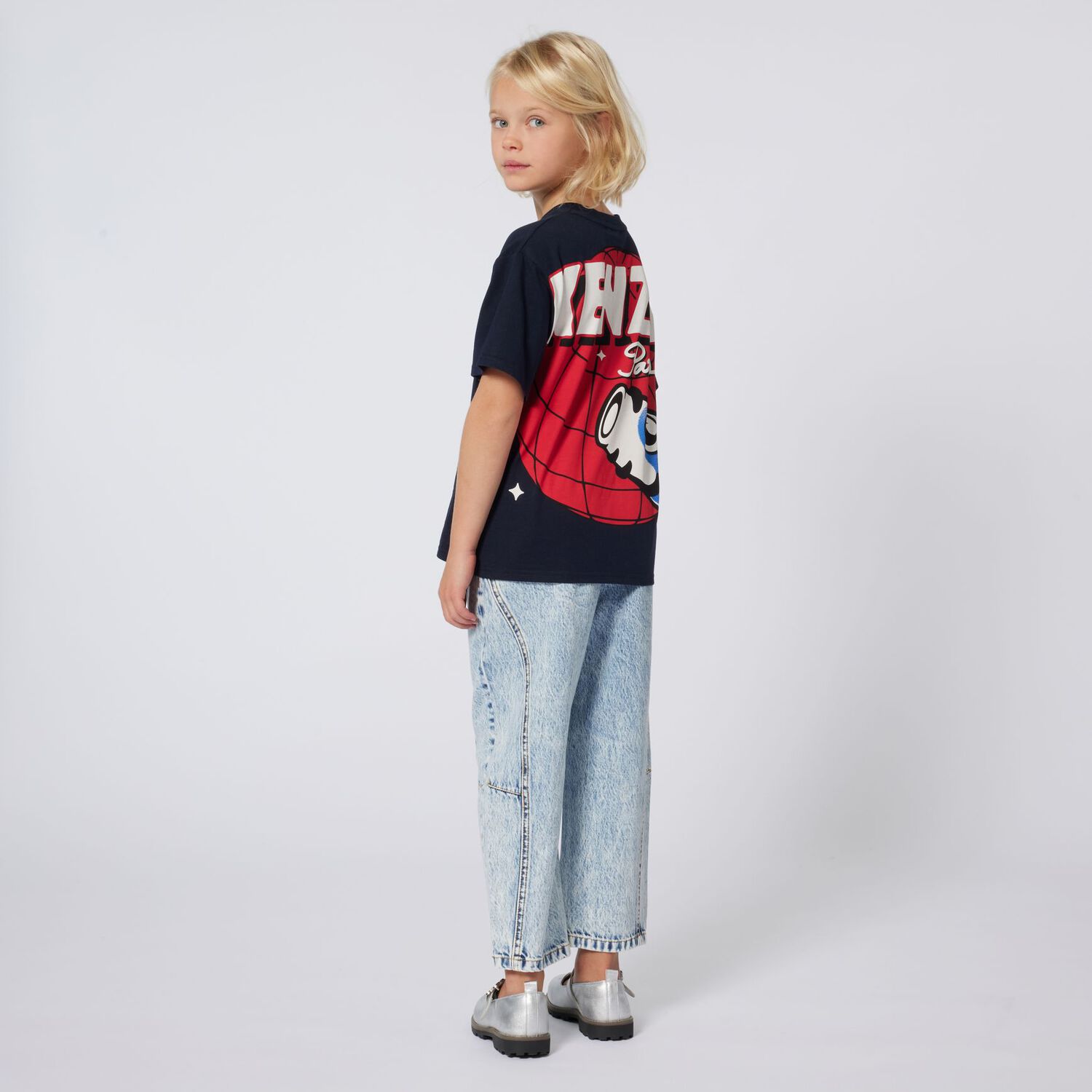 تيشيرت بالشعار باللون الاسود , 1, hi-res