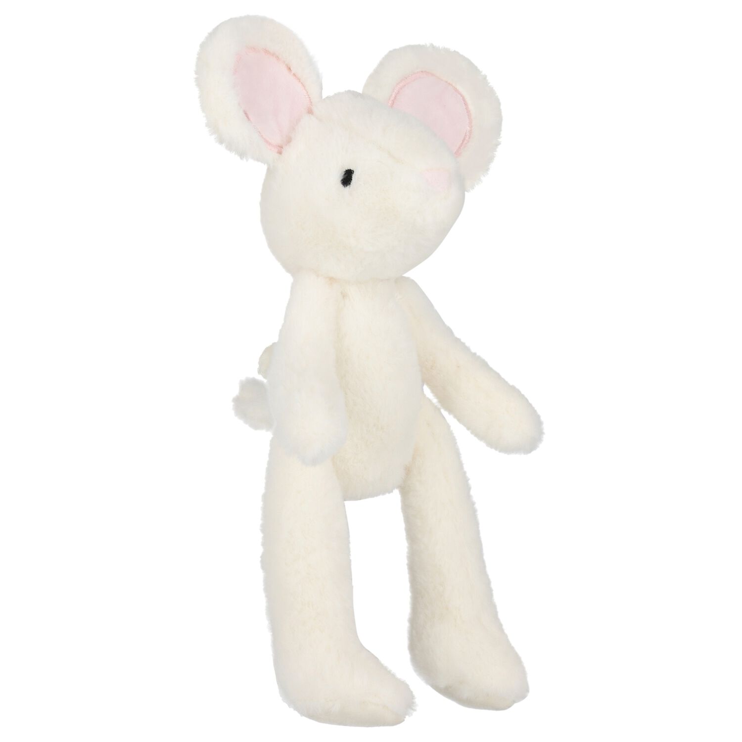 Baby Girls Ivory & Pink Mouse Wings Baby Toy, 1, hi-res