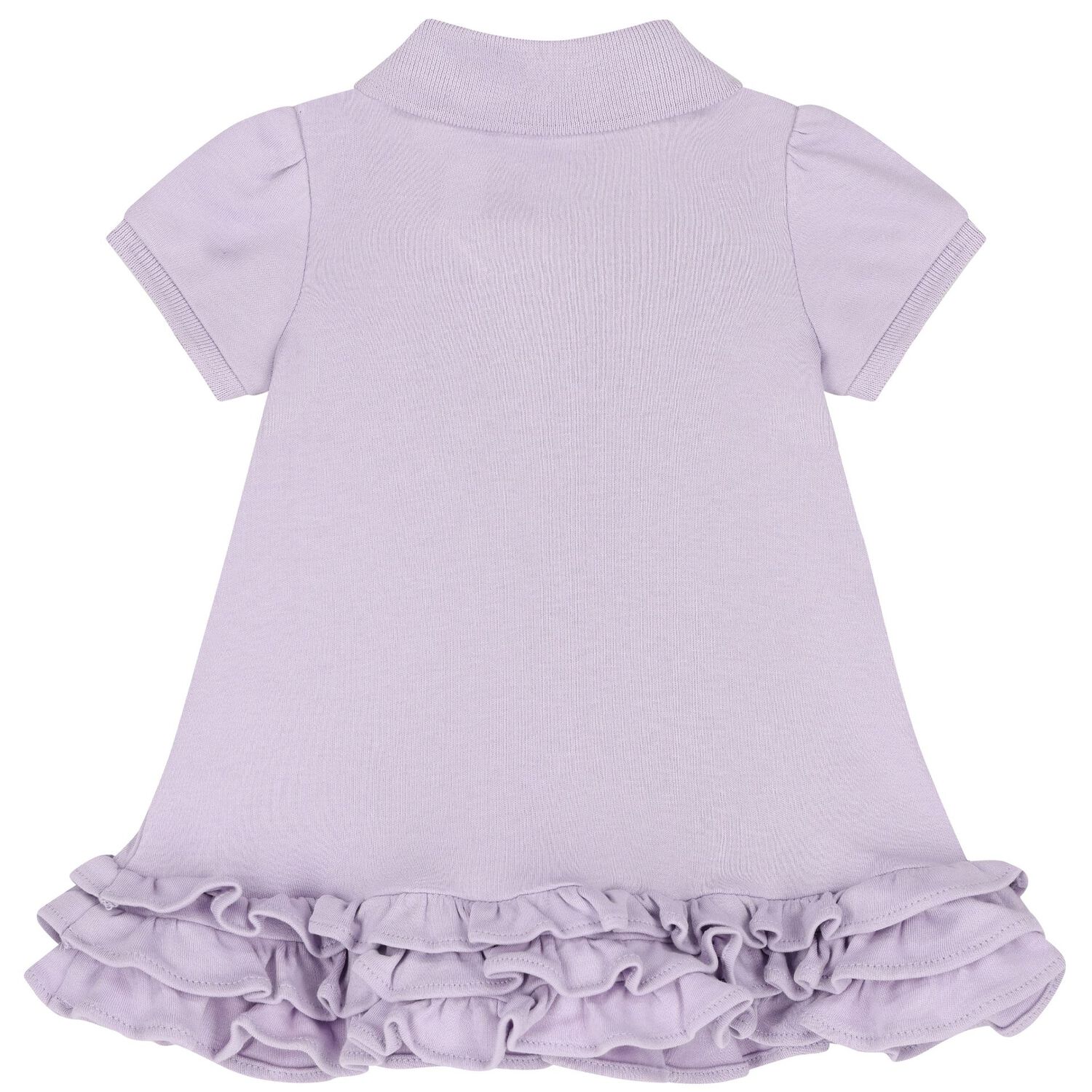 Baby Girls Purple Logo Dress, 1, hi-res