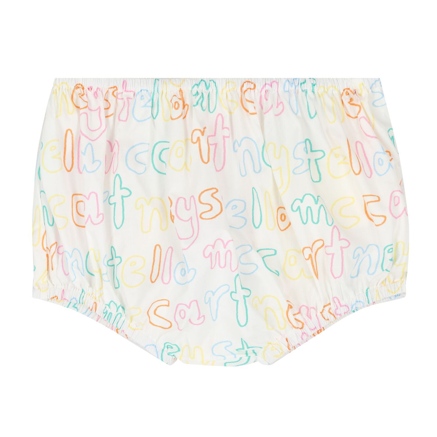 طقم فستان بالشعار باللون العاجي للبنات  , 1, hi-res