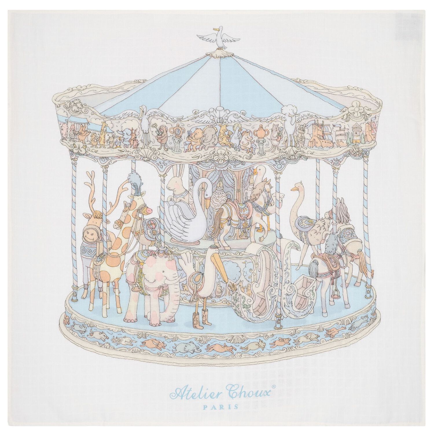 طقم هدايا سيجنتشر كاريه باللون الأبيض والأزرق للأولاد الصغار, 2, hi-res