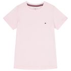 Girls Pink & Navy Blue Cotton Logo T-Shirts ( 2-Pack ), 2, hi-res