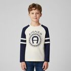 Boys Yellow & Navy Logo T-Shirt, 1, hi-res