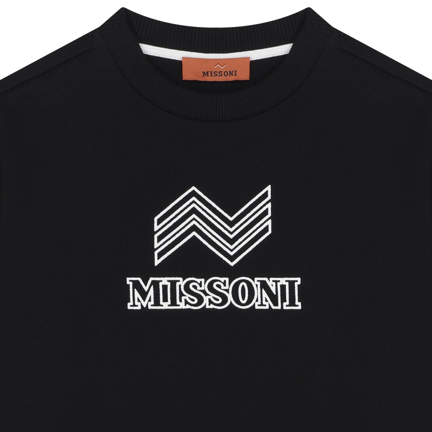 Boys Black Logo Sweatshirt, 1, hi-res