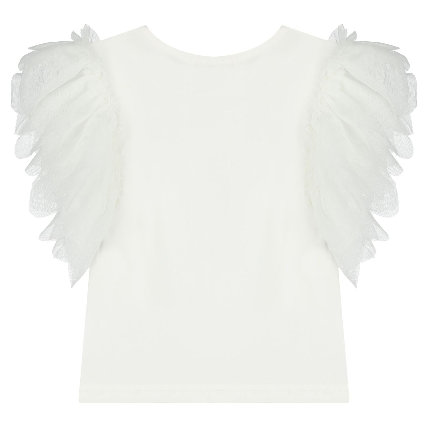 تيشيرت بنات لعيد الميلاد التاسع باللون الابيض , 18, hi-res