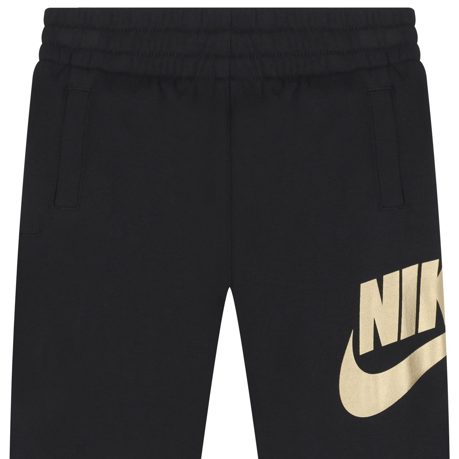 بنطال رياضي أسود بشعار للأولاد, 2, hi-res