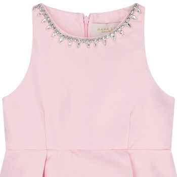 Girls Pink Sleeveless Dress
