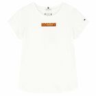 Girls White Logo T-Shirt, 2, hi-res