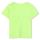 Girls Neon Green Sequin Palm Tree T-Shirt, 2, hi-res