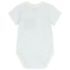 Baby Boys White & Blue Bodysuits ( 2-Pack ), 3, hi-res