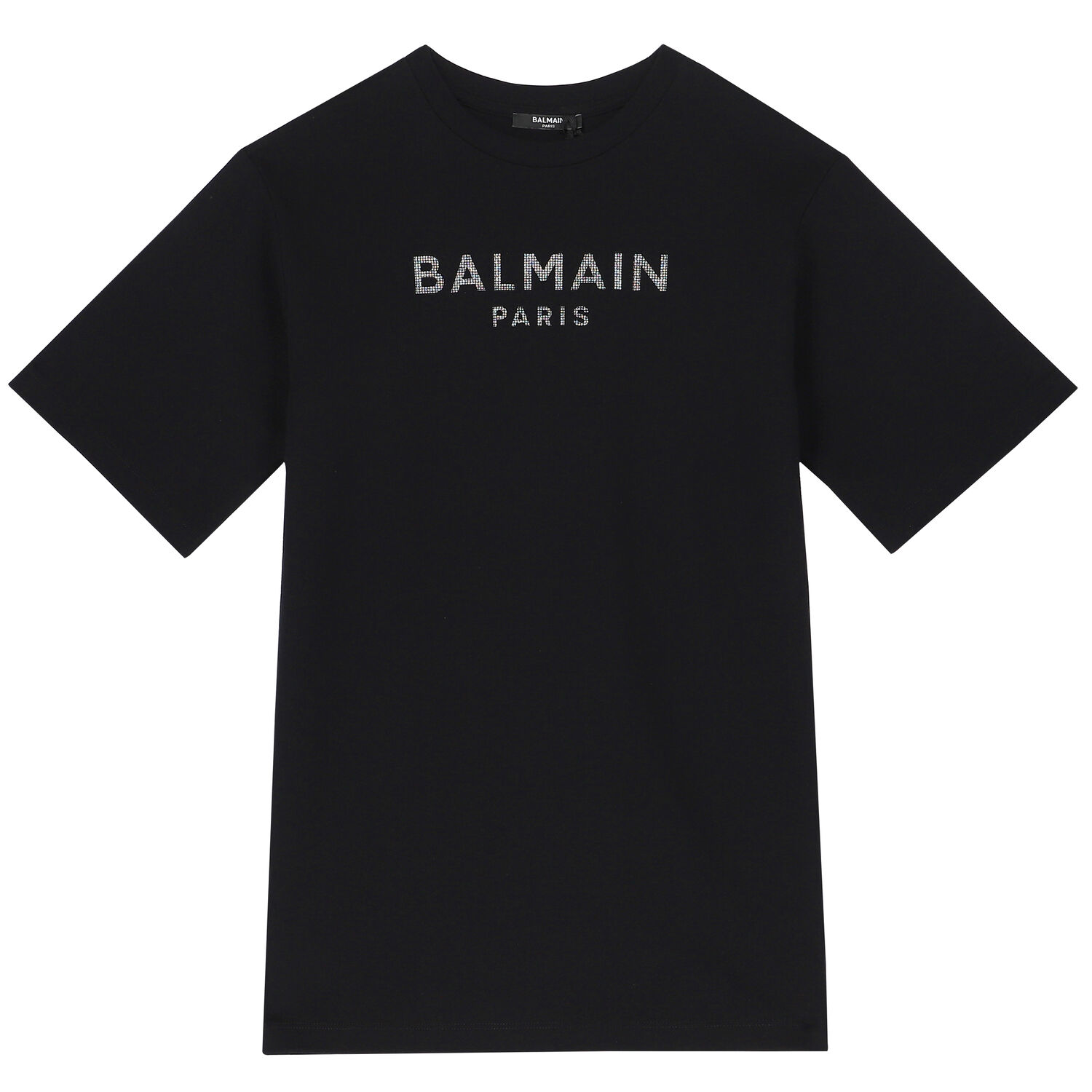 فستان بالشعار باللون الأسود, 1, hi-res