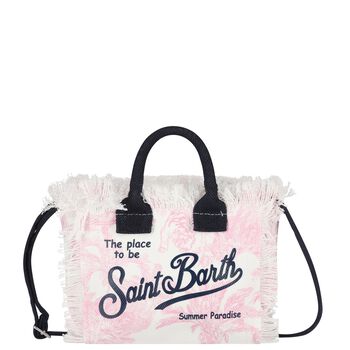 Girls White & Pink Vanity Mini Handbag ( 22cm )
