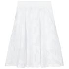 Girls White Logo Skirt, 1, hi-res