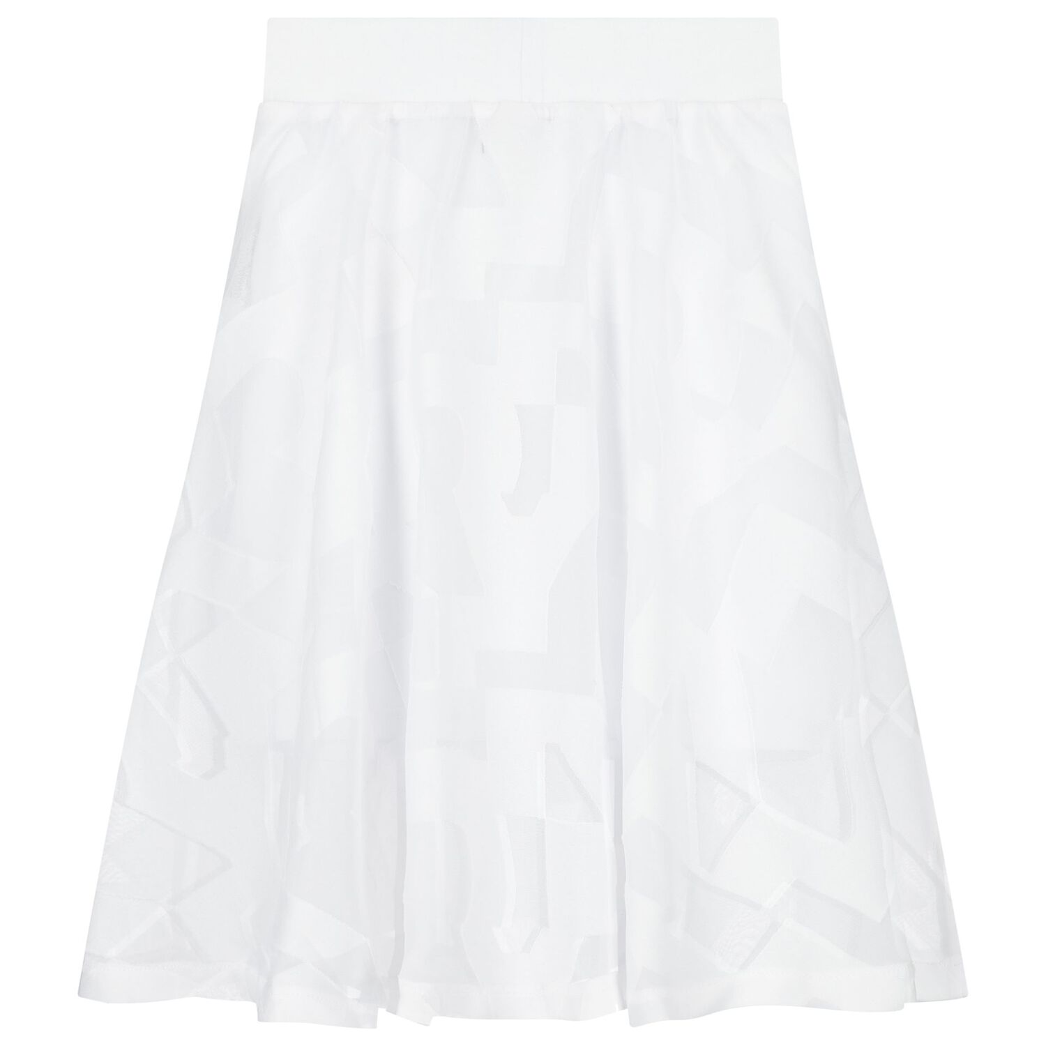Girls White Logo Skirt, 1, hi-res image number null