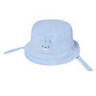 Blue & White Reversible Baby Hat, 1, hi-res