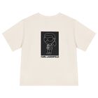 Boys Beige Logo T-Shirt, 2, hi-res
