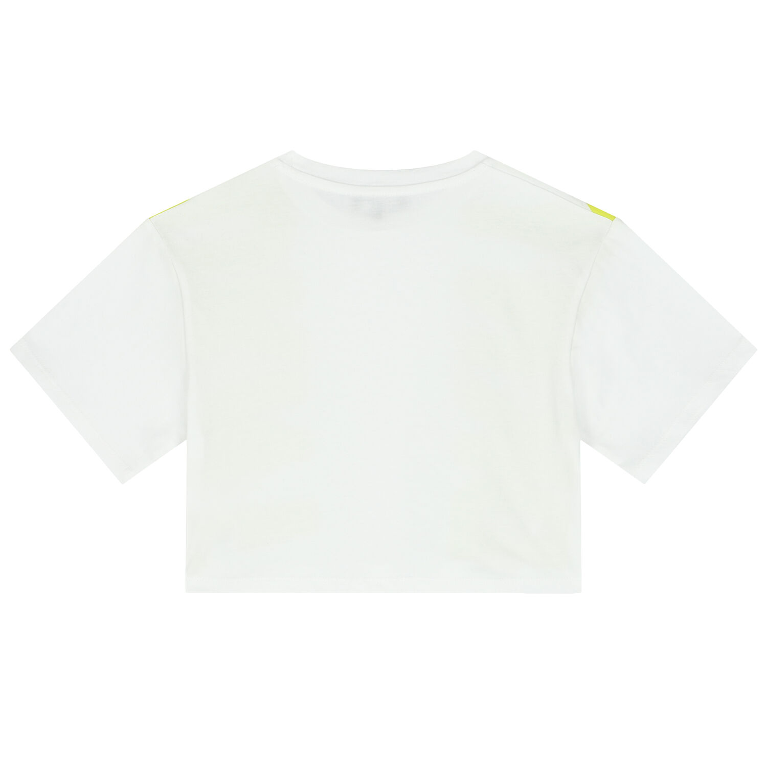 Girls White & Yellow Logo T-Shirt, 1, hi-res