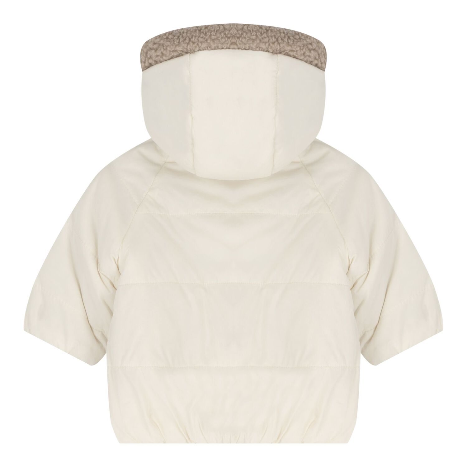 Baby Boys Beige & Ivory Reversible Coat, 1, hi-res