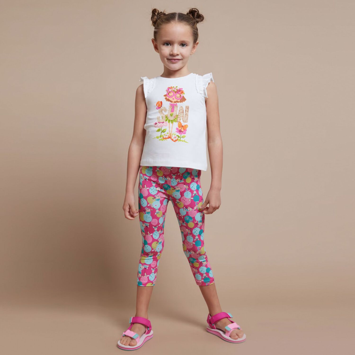 تيشيرت بنات باللون الأبيض, 1, hi-res