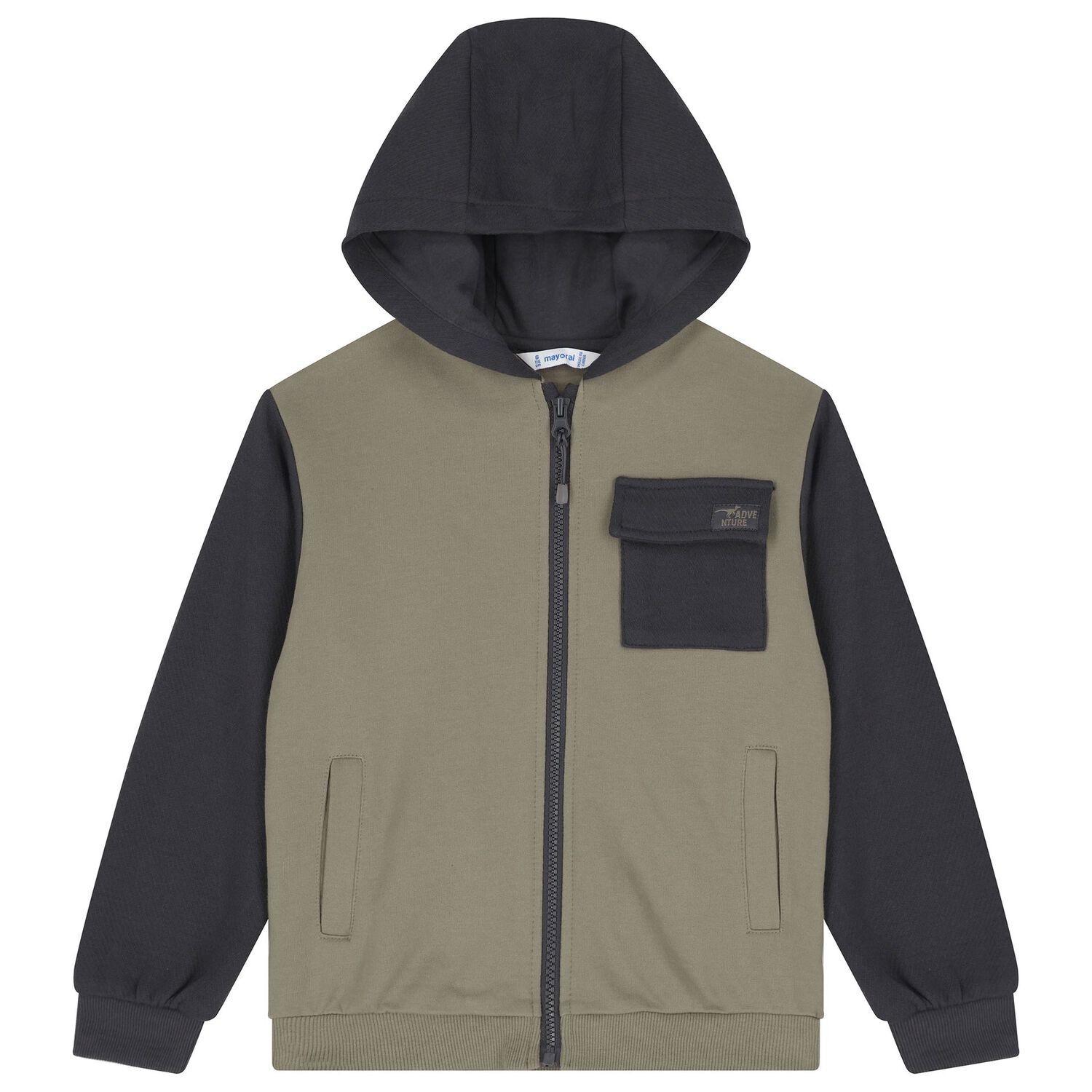 Boys Green & Grey Tracksuit Set ( 3 Piece ), 1, hi-res