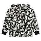 Black & White Logo Hooded Top, 1, hi-res
