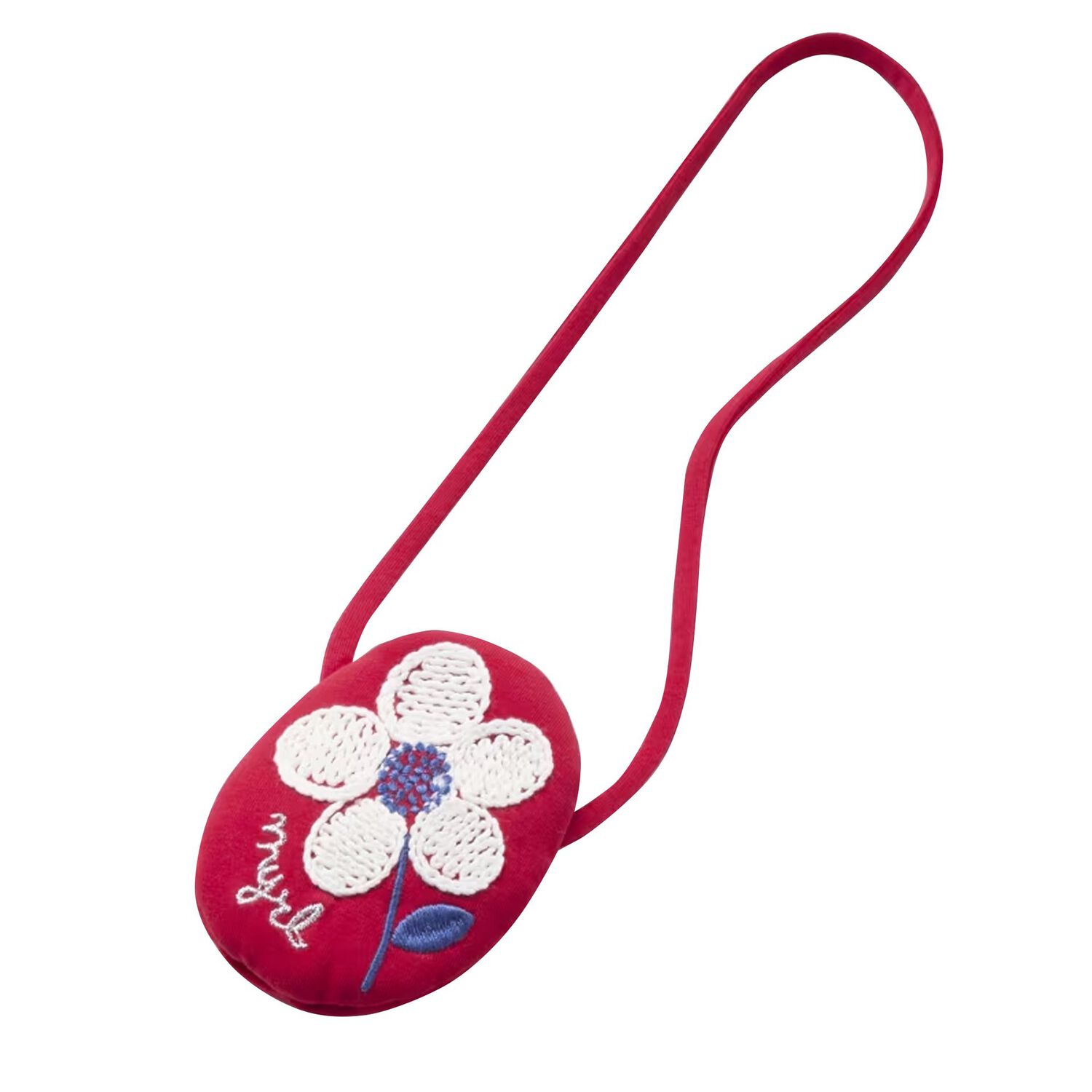 طقم بنات فستان وحقيبة باللون الأحمر, 1, hi-res