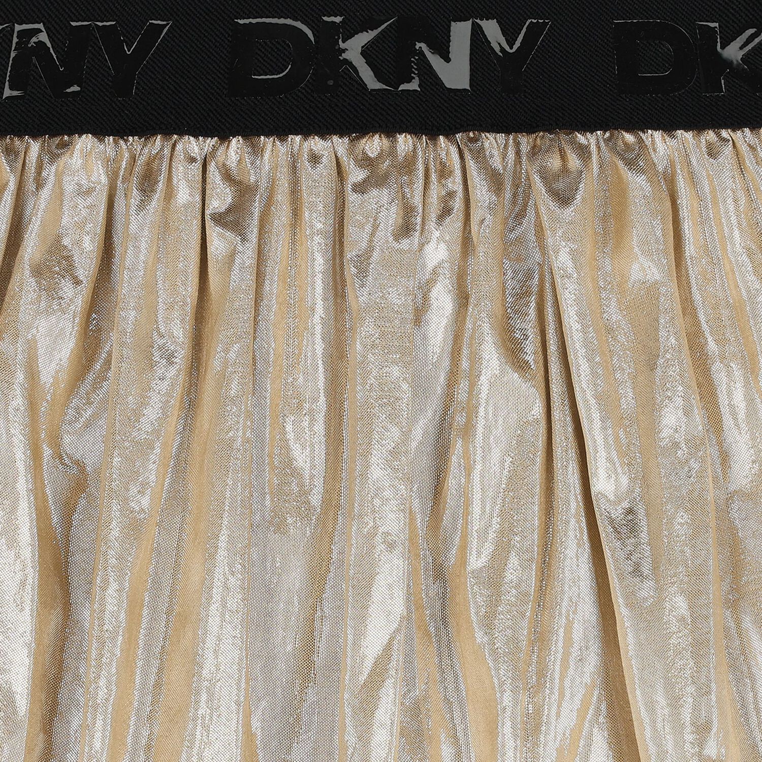 Girls Gold Bubble Skirt, 1, hi-res