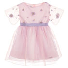 فستان تل لايلاك للبنات, 1, hi-res