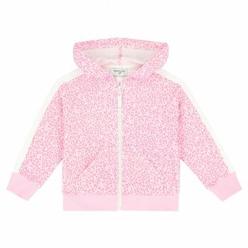 Younger Girls Pink Zip Up Top