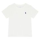 Baby Boys White Logo T-Shirt, 1, hi-res