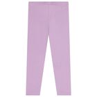 Girls Ivory & Purple Leggings Set, 2, hi-res