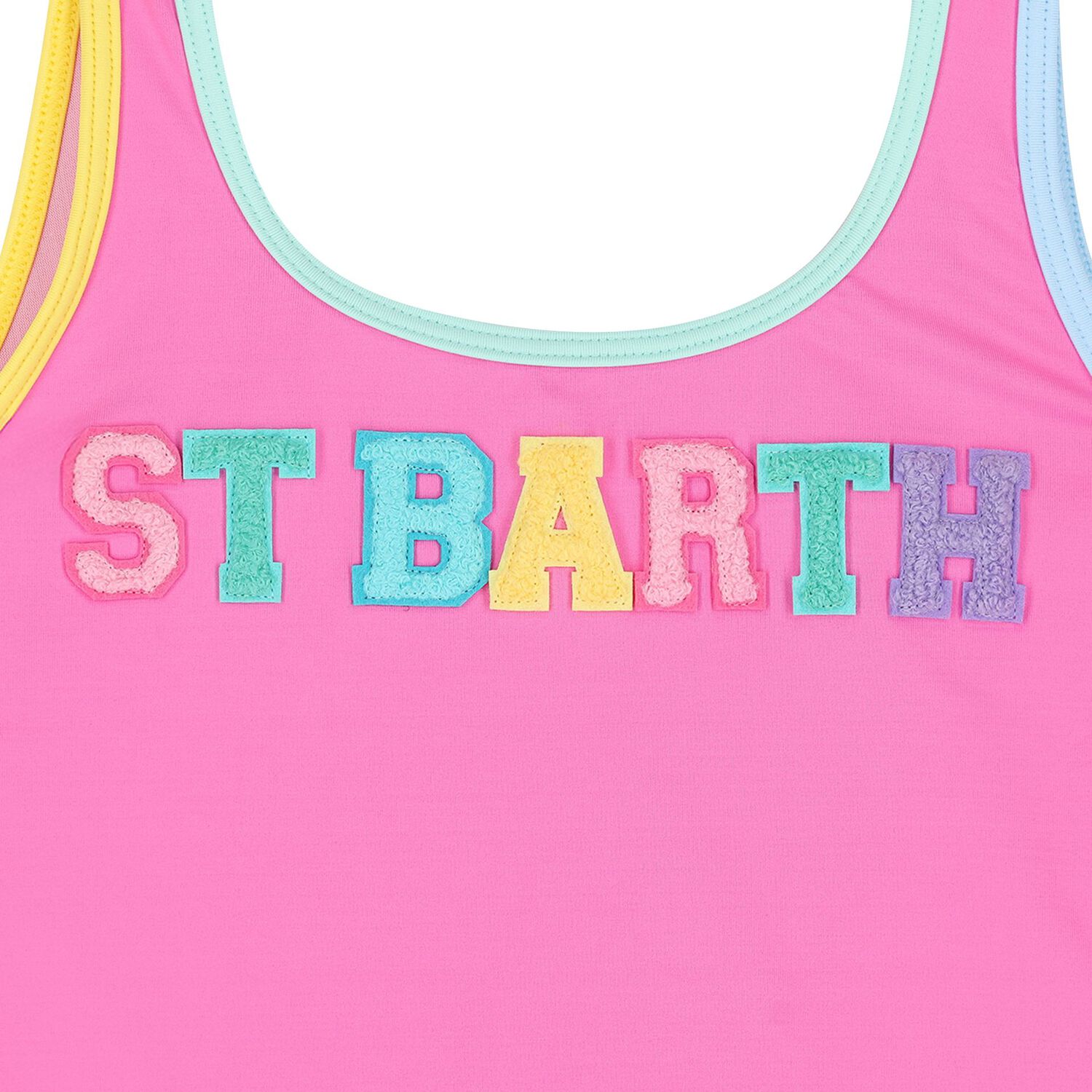 Girls Pink Logo Swimsuit, 1, hi-res image number null