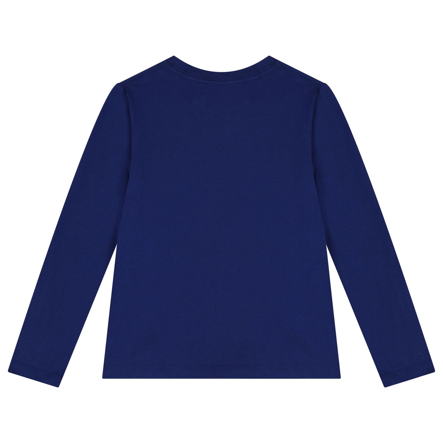 Girls Blue Polo Bear Long Sleeve Top, 1, hi-res