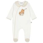 Baby Boys Ivory & Beige Leopard Babygrow Gift Set, 1, hi-res