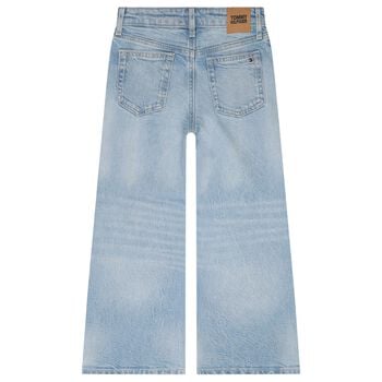 Girls Blue Flared Denim Jeans