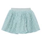 Girls Green Tulle Skirt, 2, hi-res