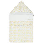 مدس بالشعار باللون الأبيض والذهبي, 1, hi-res