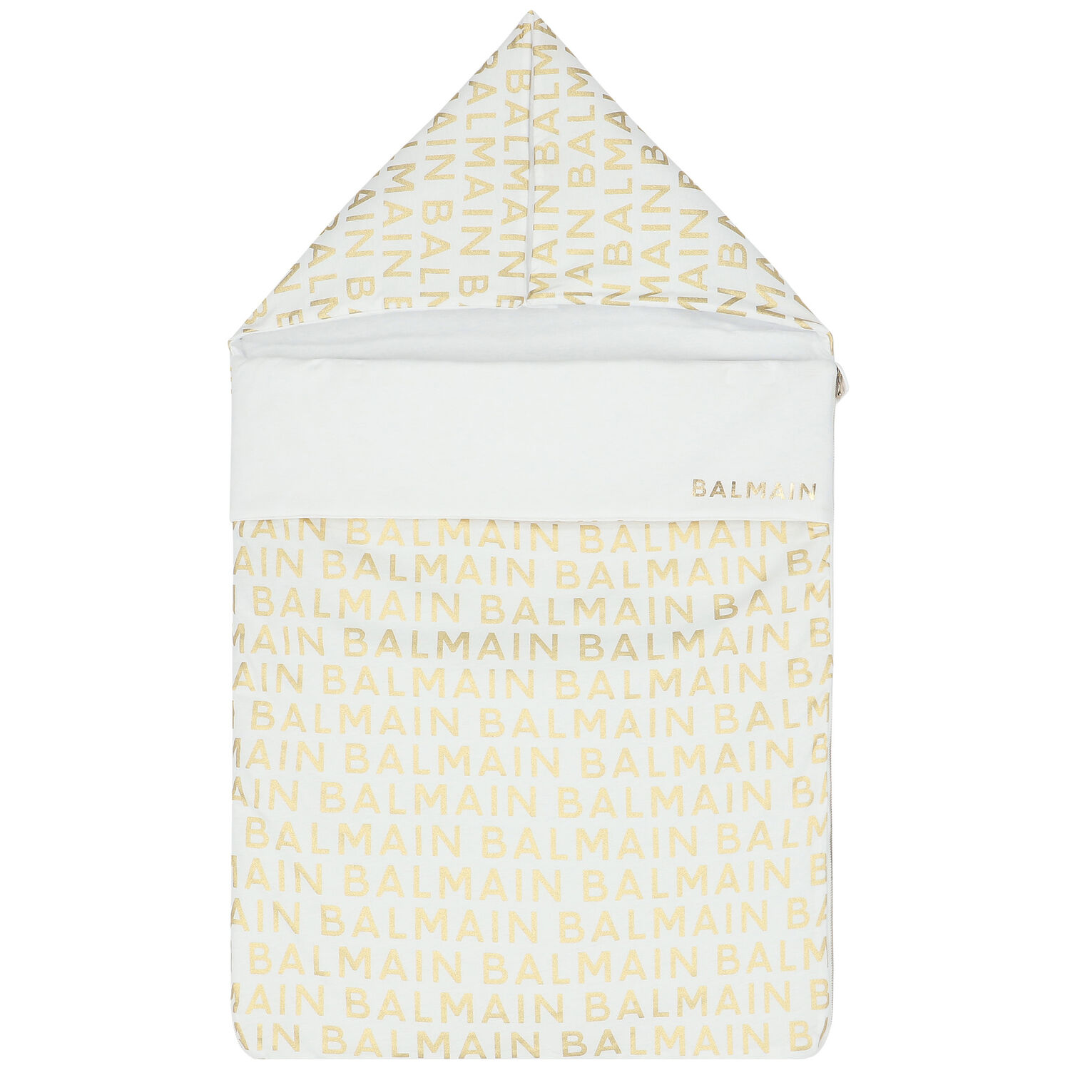 مدس بالشعار باللون الأبيض والذهبي, 1, hi-res