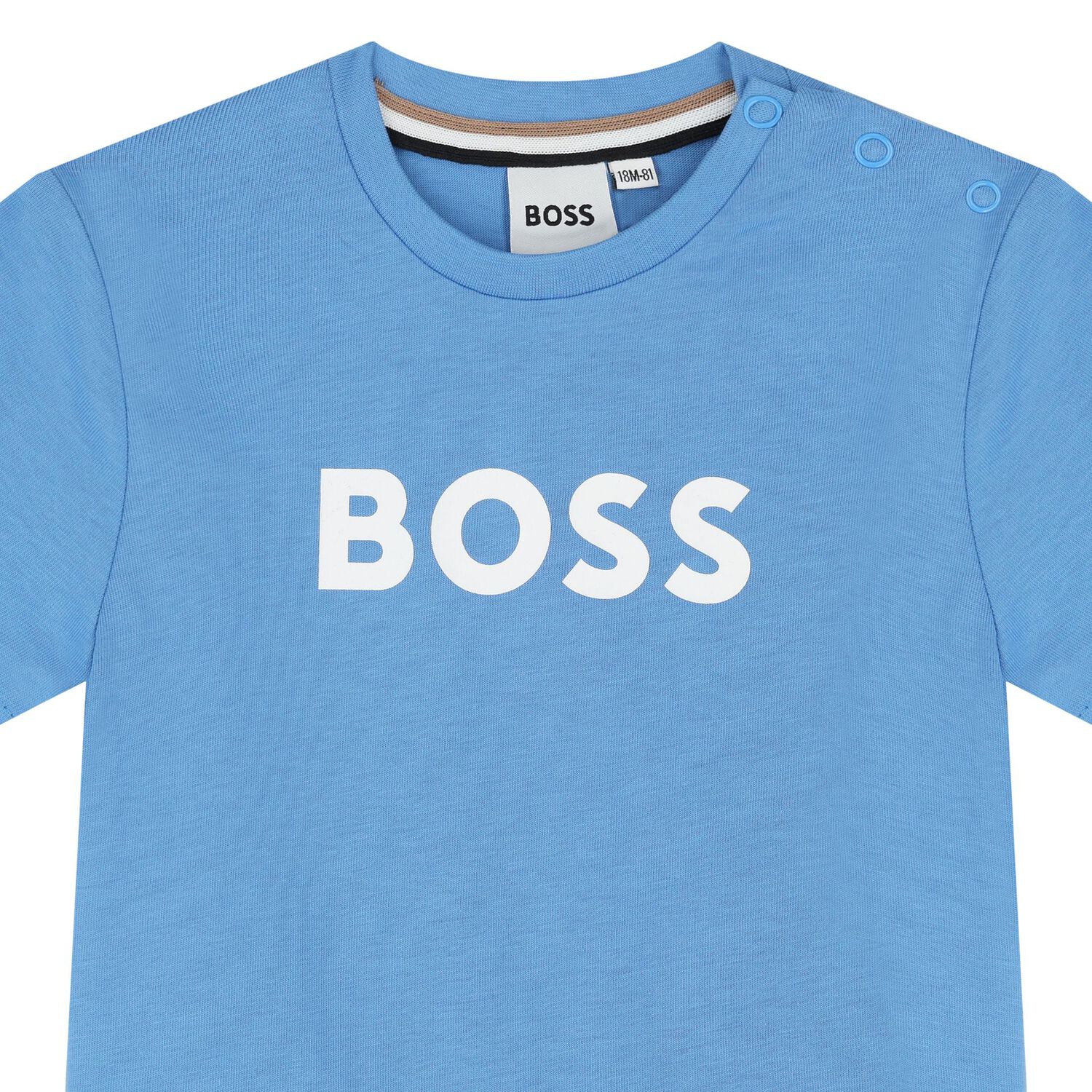 تيشيرت اولاد بالشعار باللون الازرق, 2, hi-res