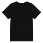 Boys Black & White Logo T-Shirt, 1, hi-res