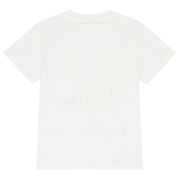 Girls White Logo T-Shirt