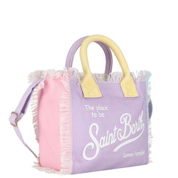 Girls Pink, Purple & Yellow Logo Tote Bag