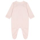 Baby Girls Pink Teddy Bear Babygrow, 3, hi-res