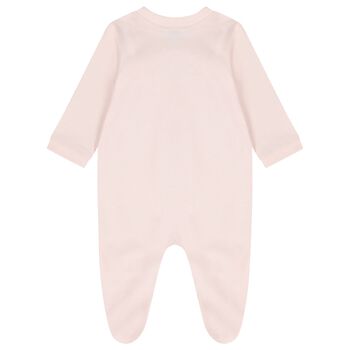 Baby Girls Pink Teddy Bear Babygrow