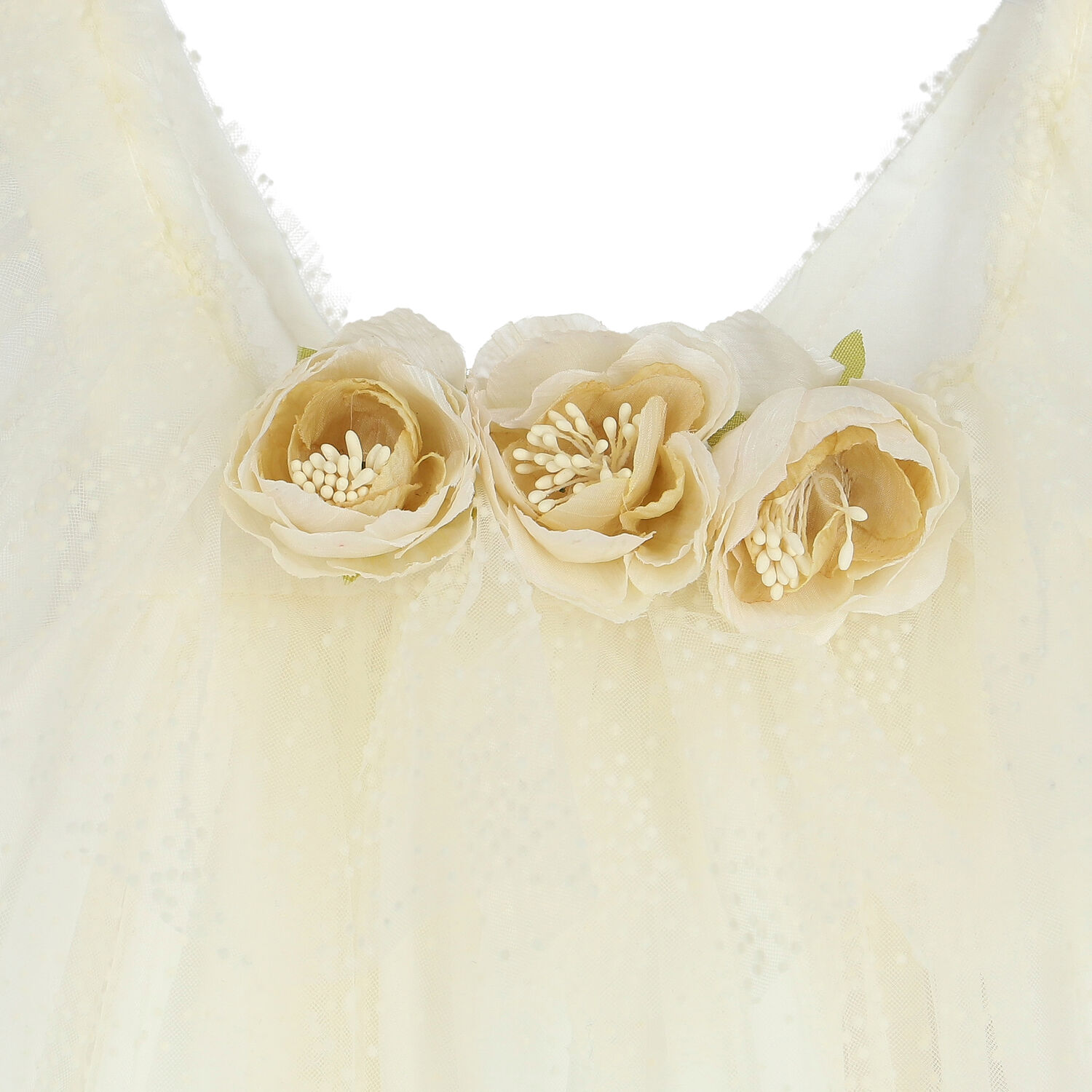 Girls Ivory Tulle Dress, 1, hi-res image number null