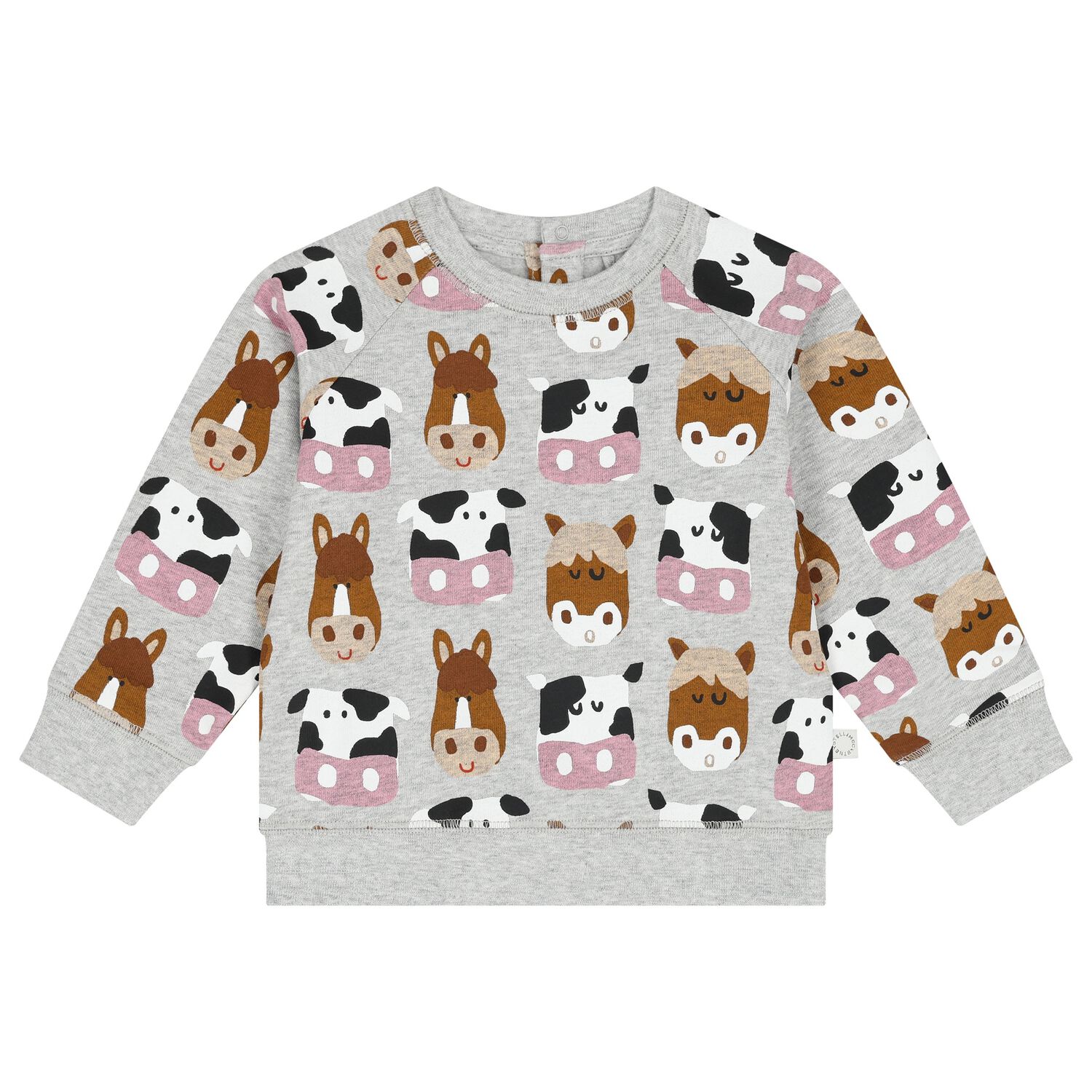 Younger Boys Grey Animals Sweatshirt, 1, hi-res image number null