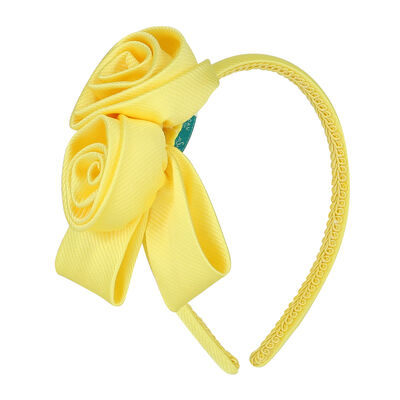 Girls Yellow Floral Hairband
