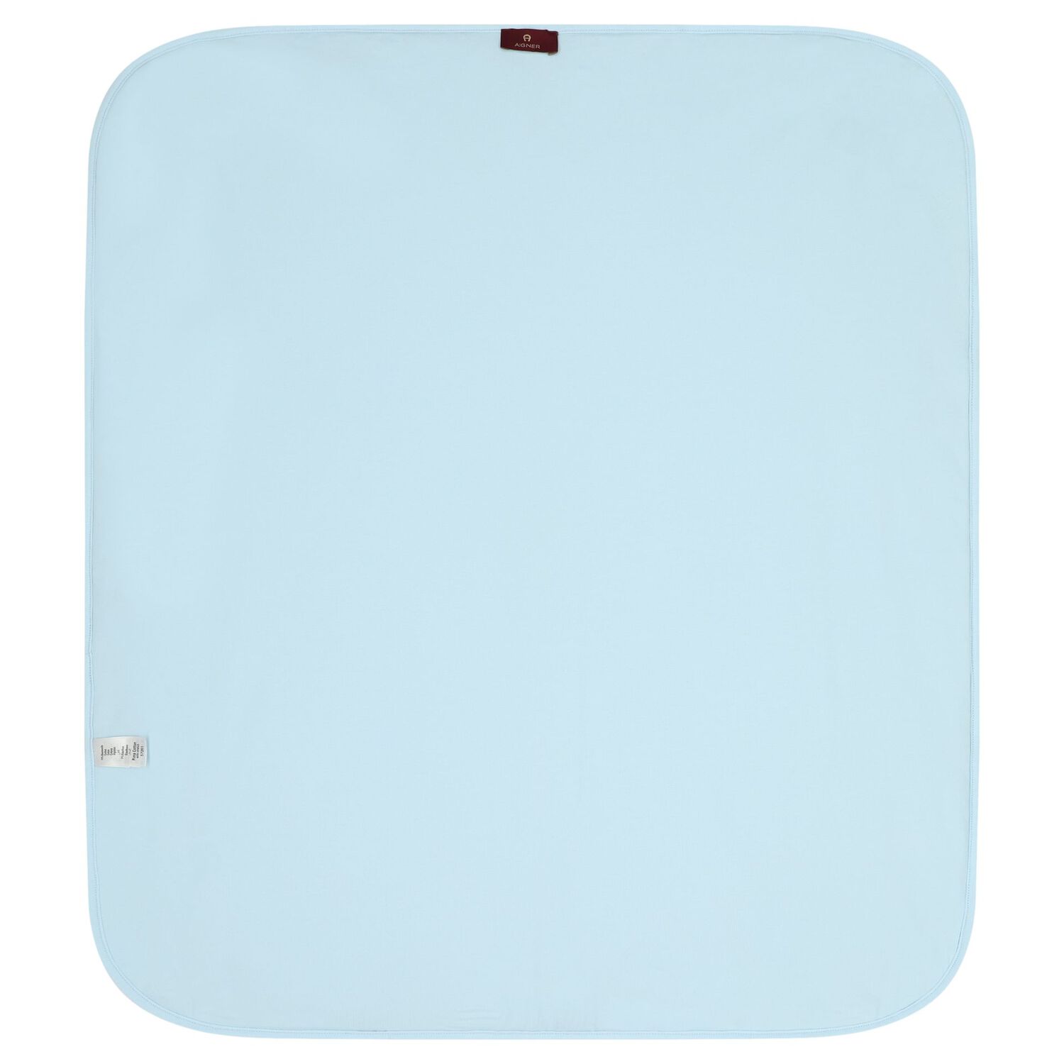 بطانية أطفال باللون الأزرق والأبيض تحمل بشعار, 2, hi-res